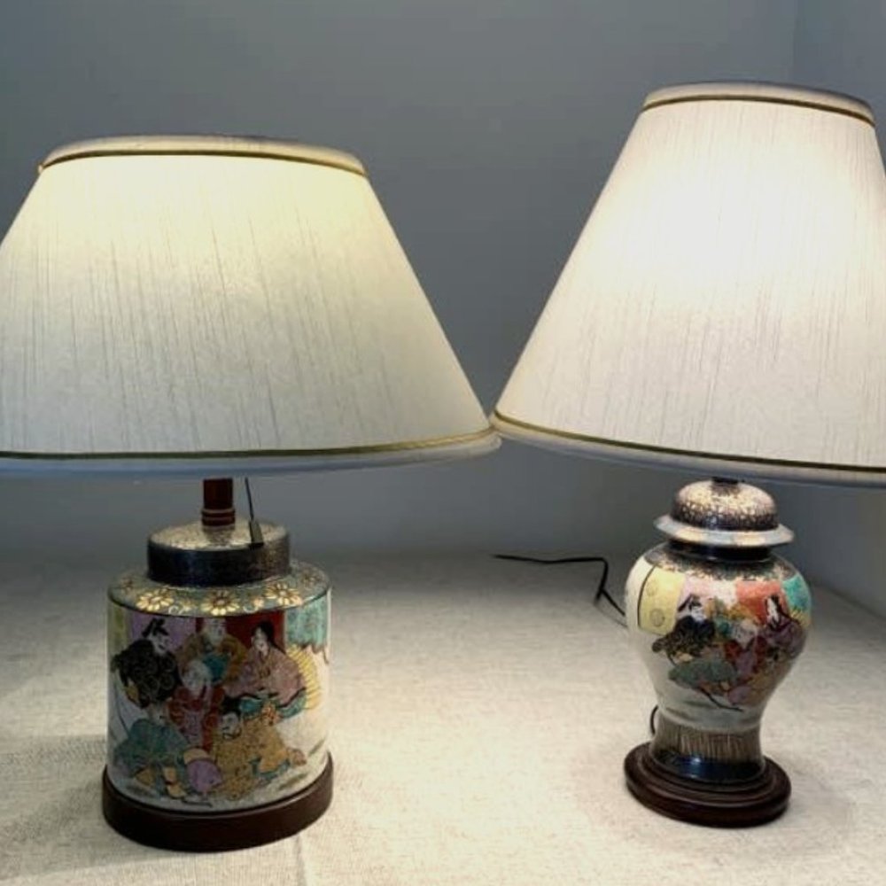 Kutani Asian Lamps